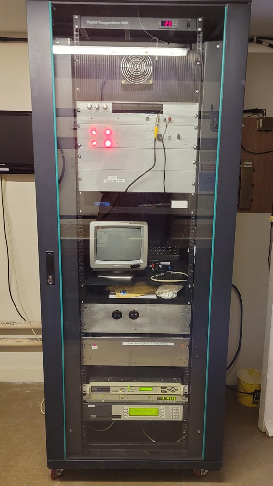 The above picture is the recent upgrade by Paul G6MNJ and Keith G0KTD and the rack has been donated by Luke M6YEN