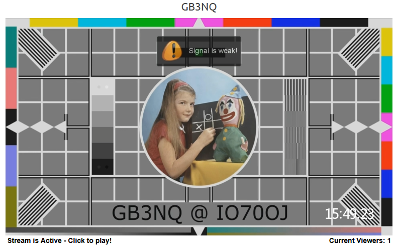 Click Test Card for details of how to join us on TV (no specialist equipment necessary)!