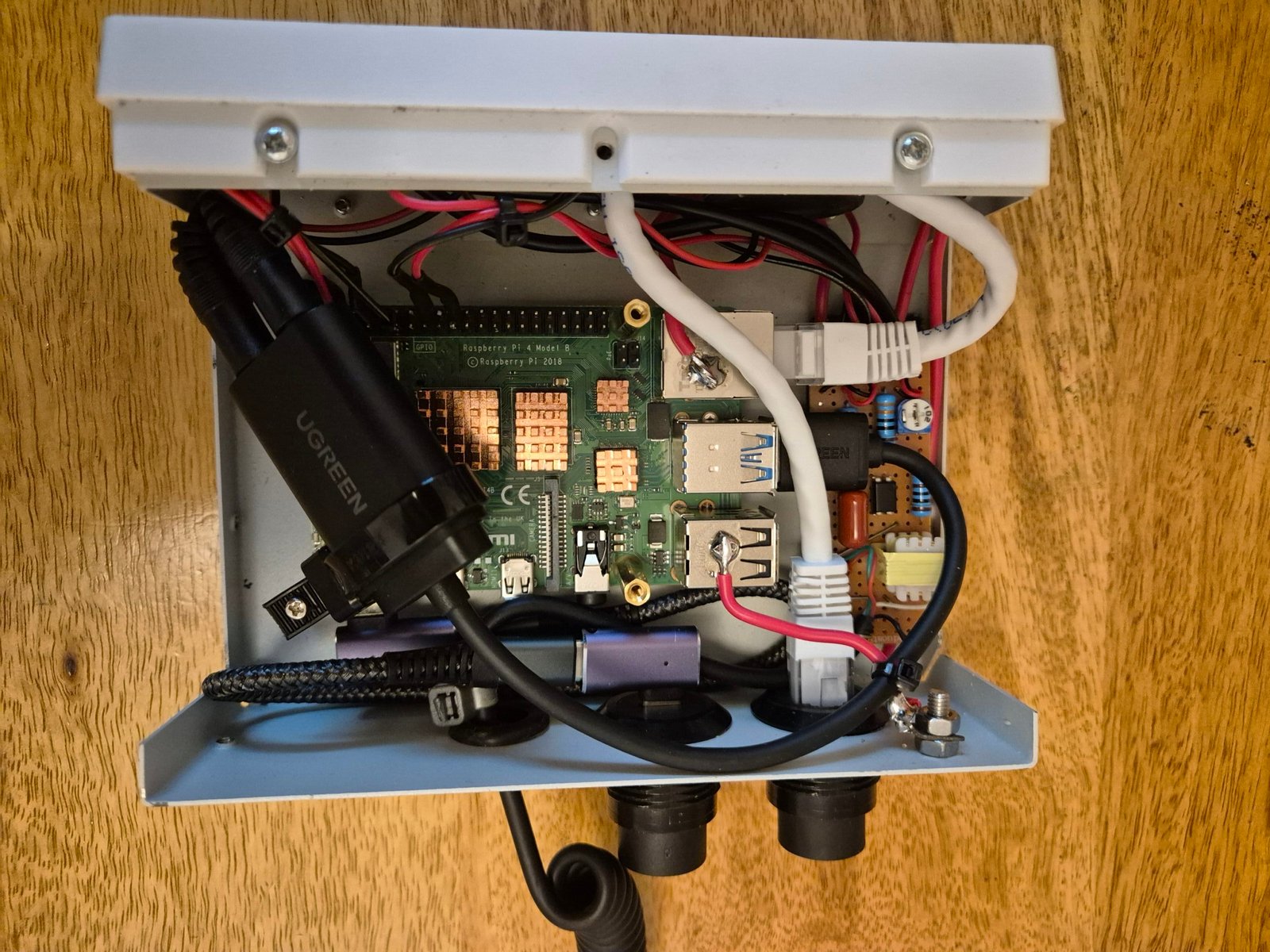 Home brew interface using a Raspberry pi4 running SvxLink software 6.12.47+rpt-rpi-V8